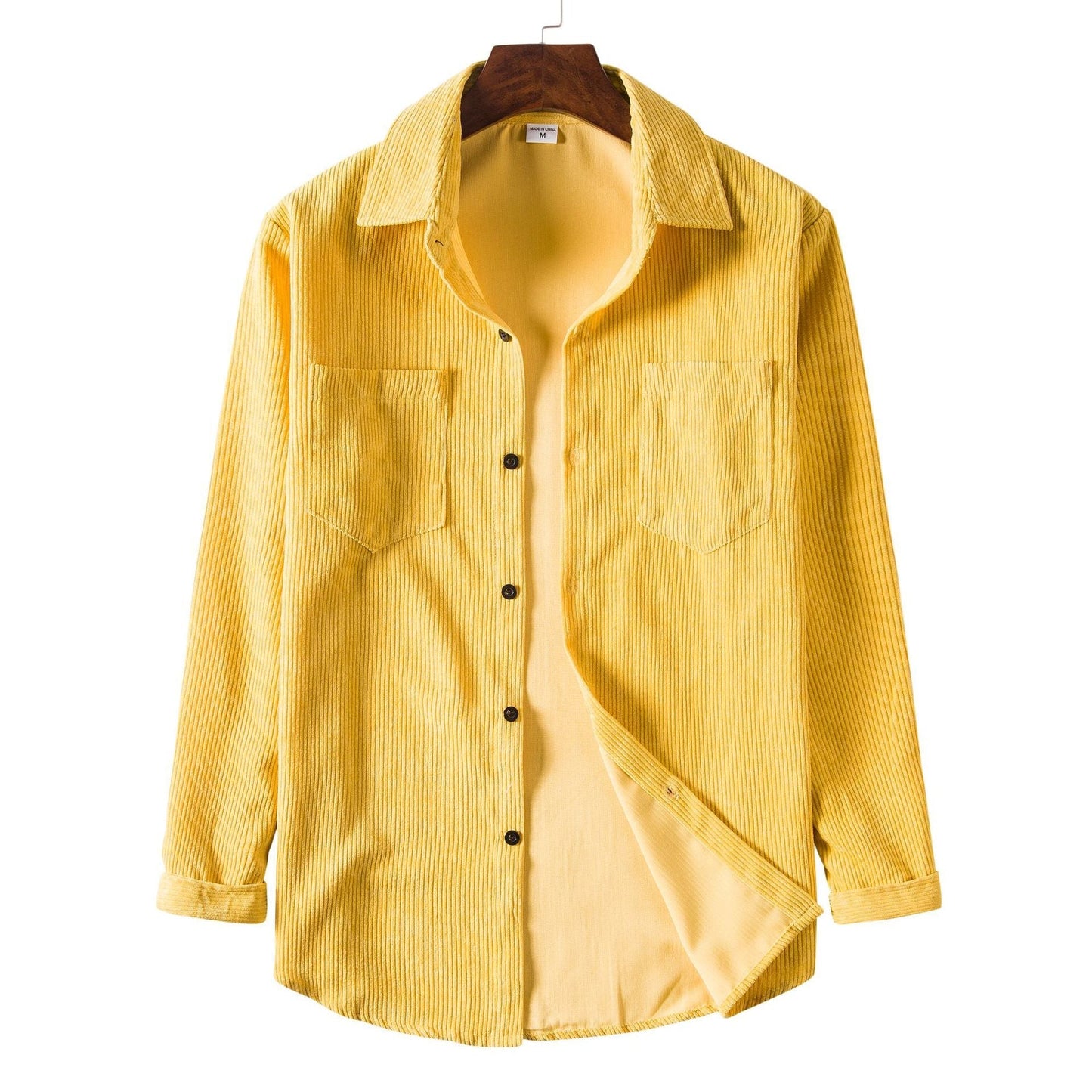 Streetwave Corduroy Shirt For Men Comfortable Fit With Practical Chest Pockets Versatile Everyday Wear