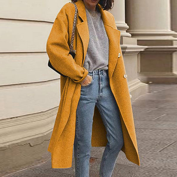 Streetwave Elegant Versatile Long Coat For Women With Timeless Style And Comfort
