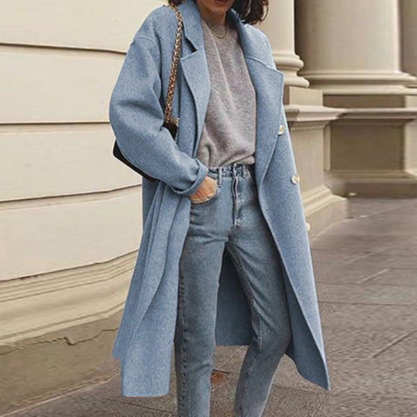 Streetwave Elegant Versatile Long Coat For Women With Timeless Style And Comfort