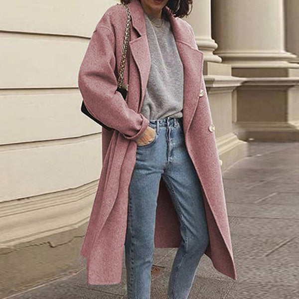 Streetwave Elegant Versatile Long Coat For Women With Timeless Style And Comfort