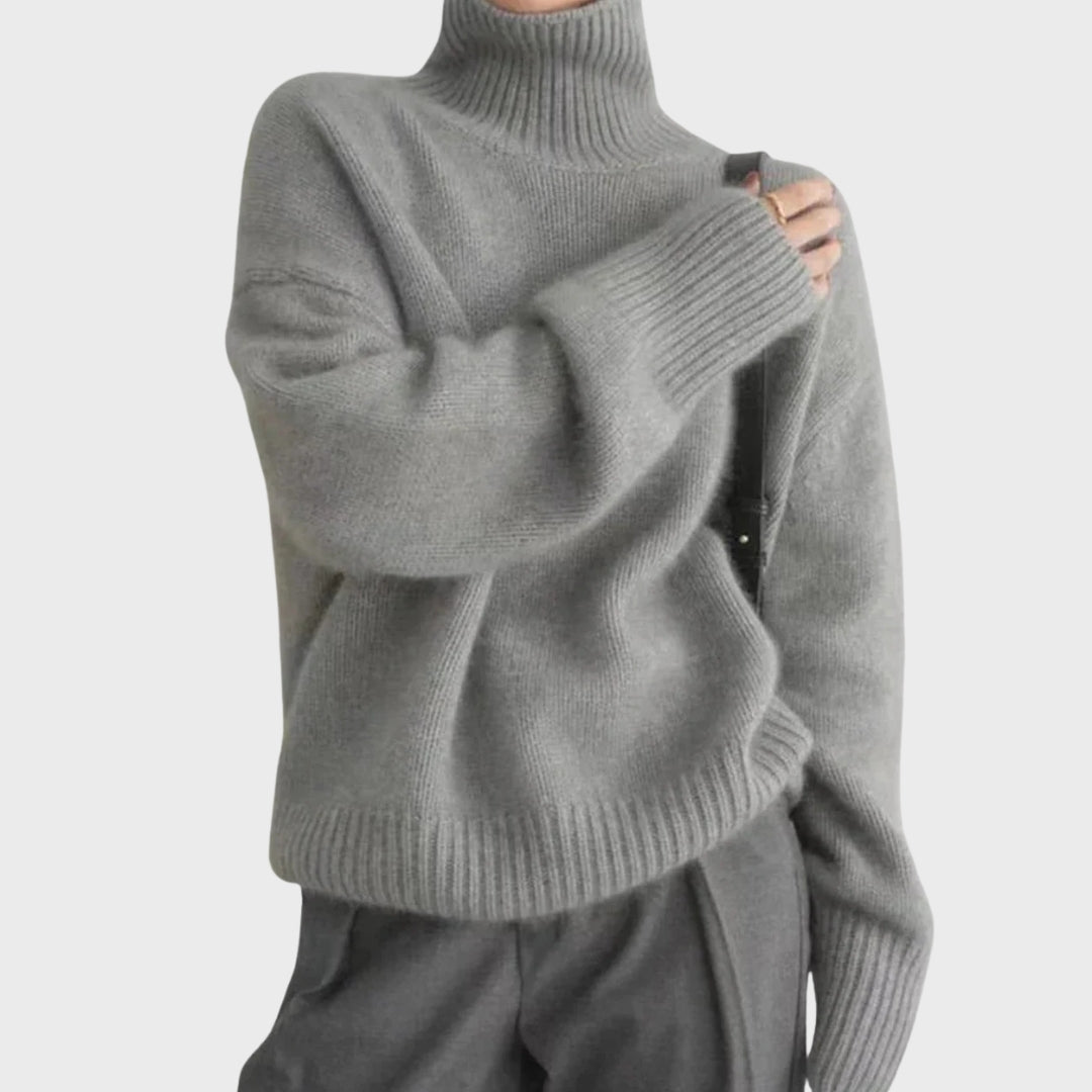 Street-Wave Cashmere Turtleneck Sweater for Women Ultra Soft Warmth, Cozy Fit All Day Comfort