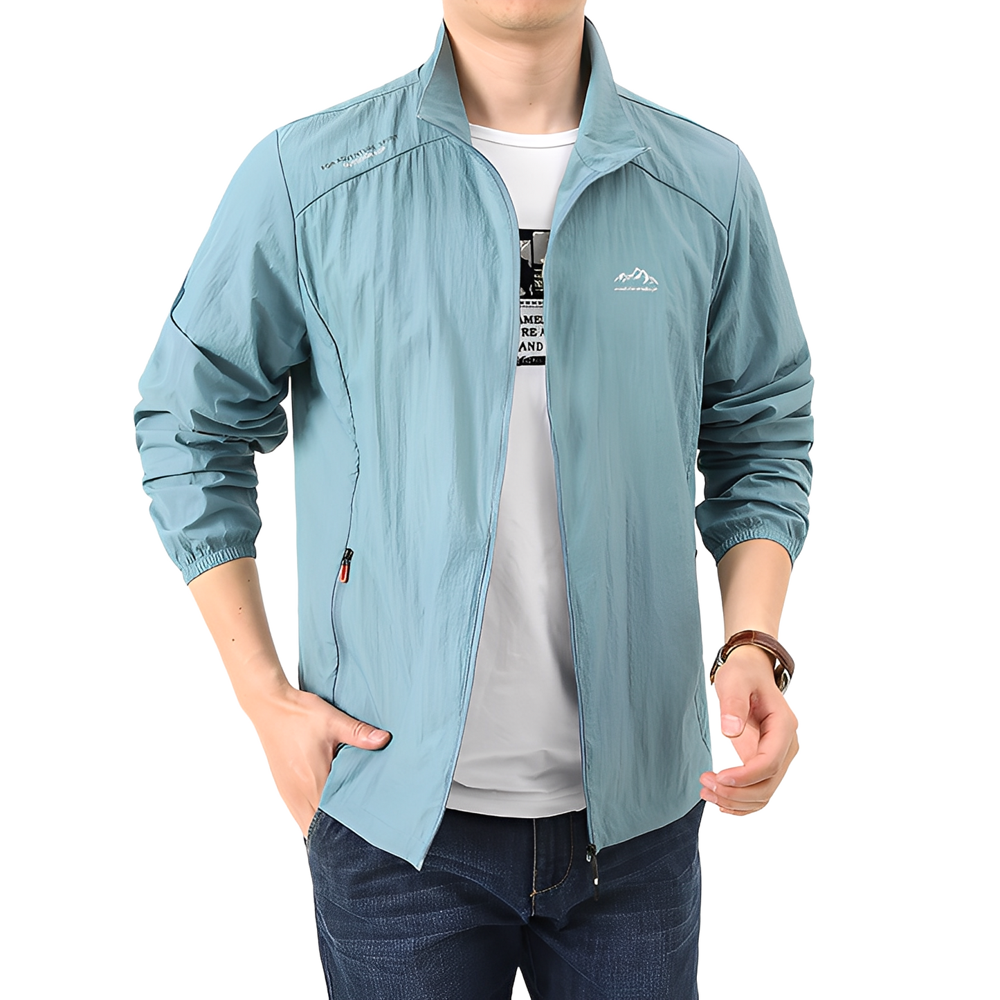Street Wave Windproof Outdoor Jacket For Men With Breathable Shield And Lightweight Comfort