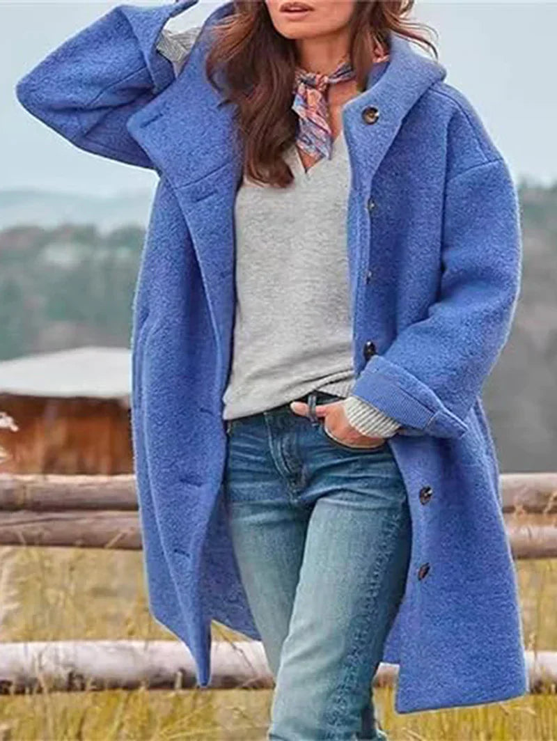 Street Wave Wool Hooded Jacket For Women With Cozy Warmth And Effortless Street Style
