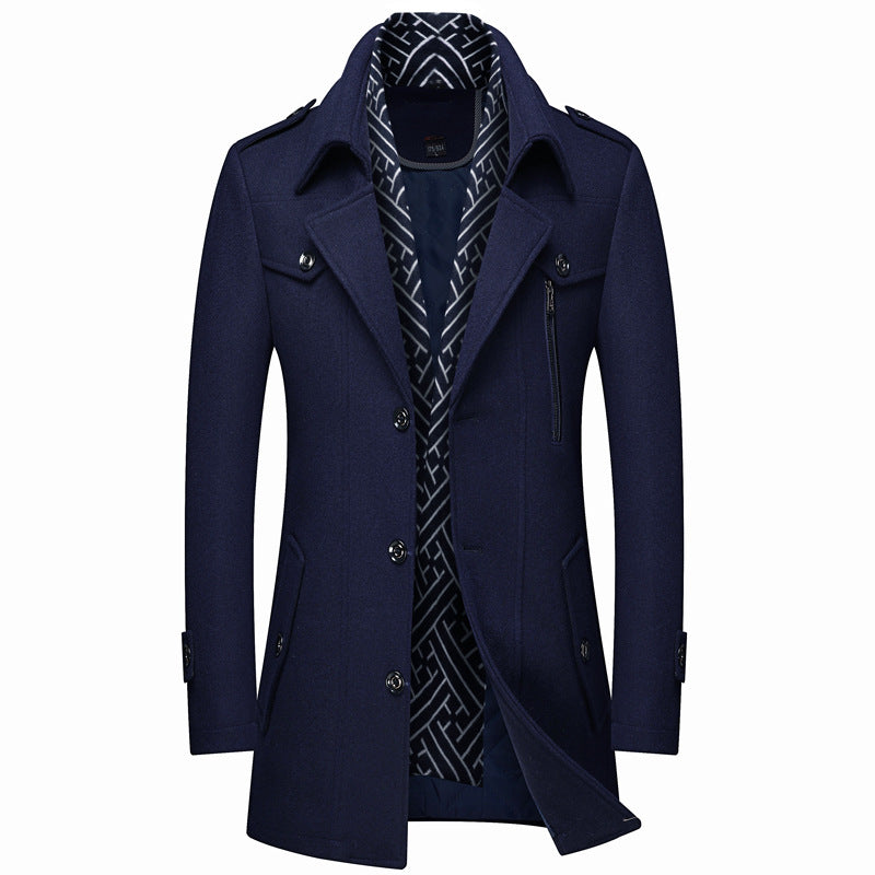 Street-Wave Men's Winter Jacket - Warm Insulated, Windproof, Water-Resistant Coat for Modern Style