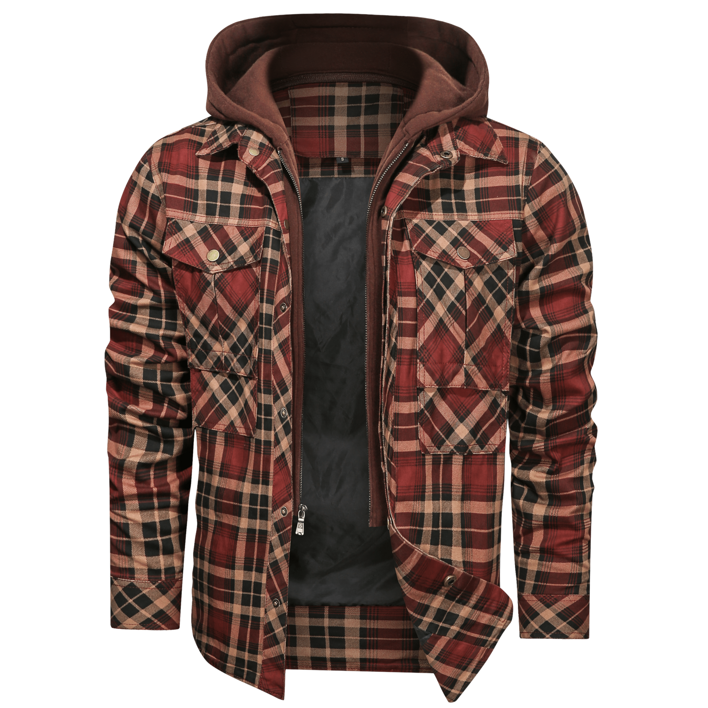 Street-Wave Plaid Jacket With Timeless Pattern Premium Quality For Fashionable Men Everyday Versatile Outerwear