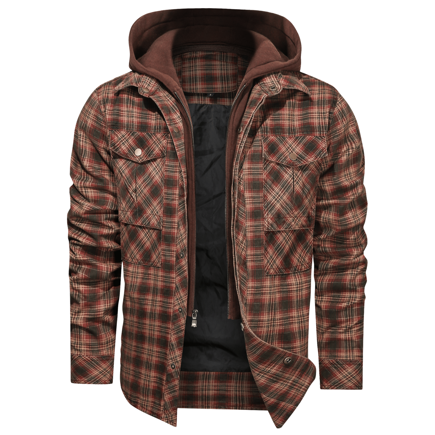 Street-Wave Plaid Jacket With Timeless Pattern Premium Quality For Fashionable Men Everyday Versatile Outerwear