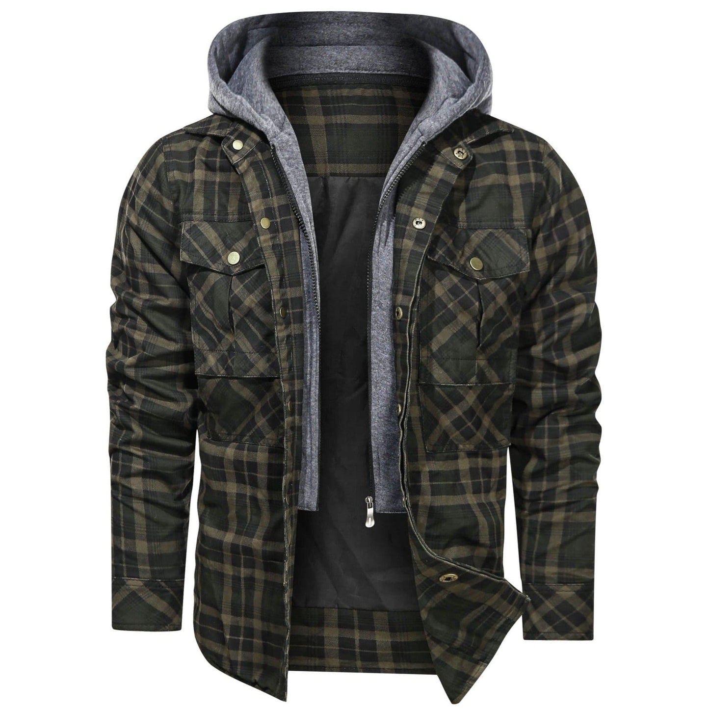Street-Wave Plaid Jacket With Timeless Pattern Premium Quality For Fashionable Men Everyday Versatile Outerwear