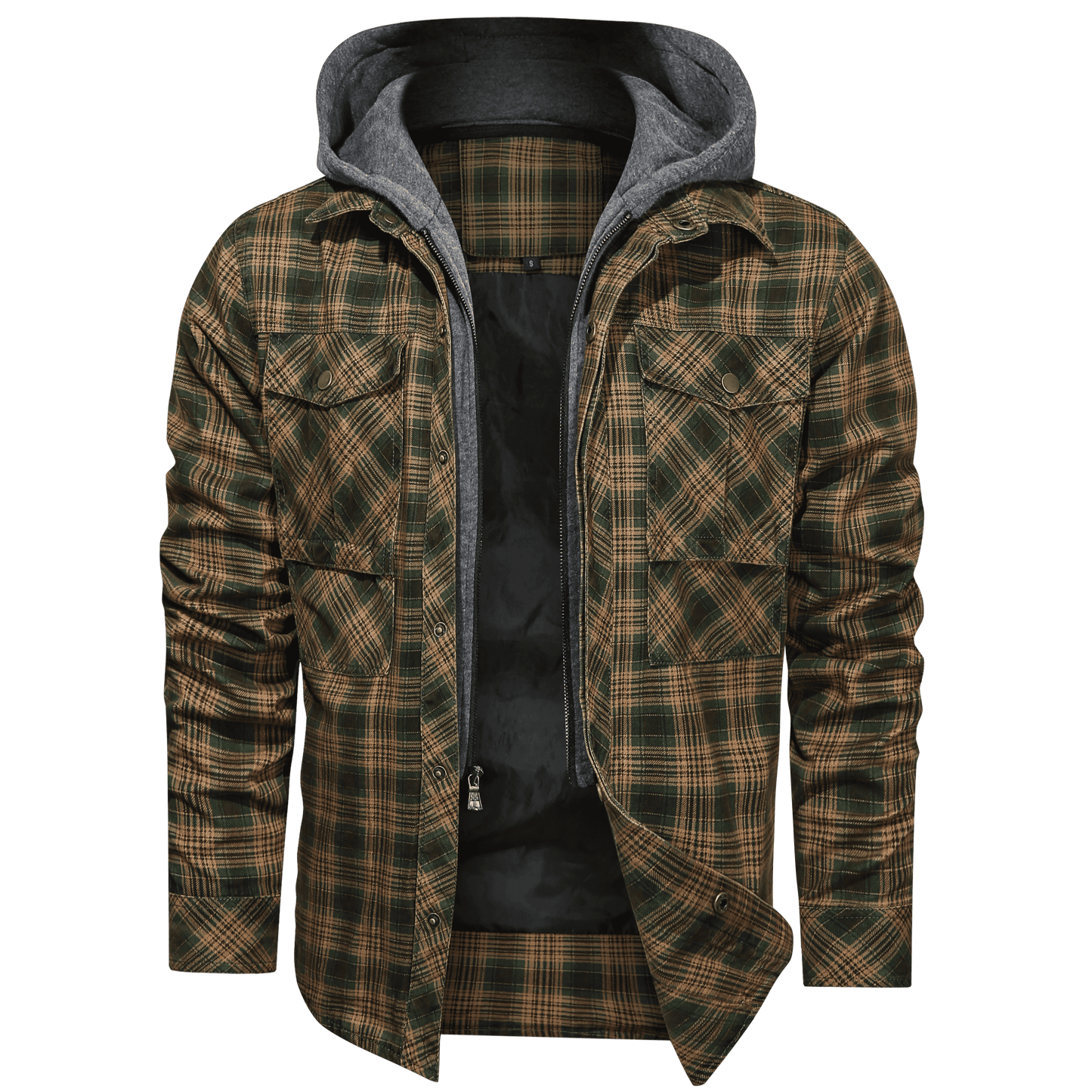 Street-Wave Plaid Jacket With Timeless Pattern Premium Quality For Fashionable Men Everyday Versatile Outerwear