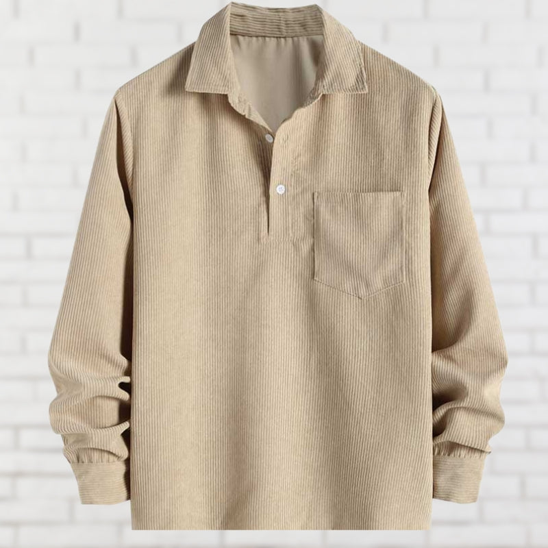 Street-Wave Corduroy Shirt For Men Soft Comfortable Everyday Timeless Style Wardrobe Essential