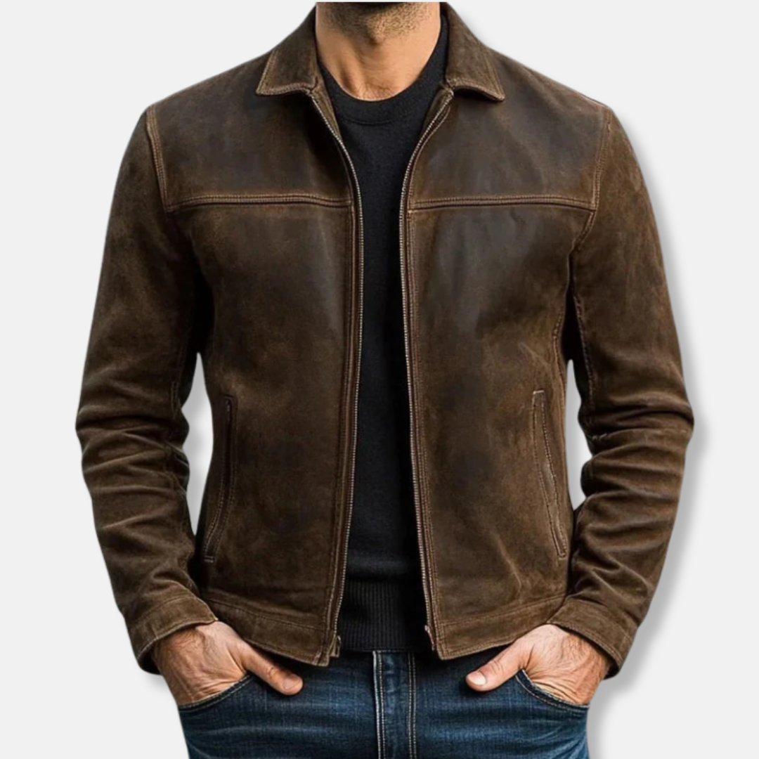 Street-Wave Mens Casual Jacket With Button Closure Versatile Modern Design