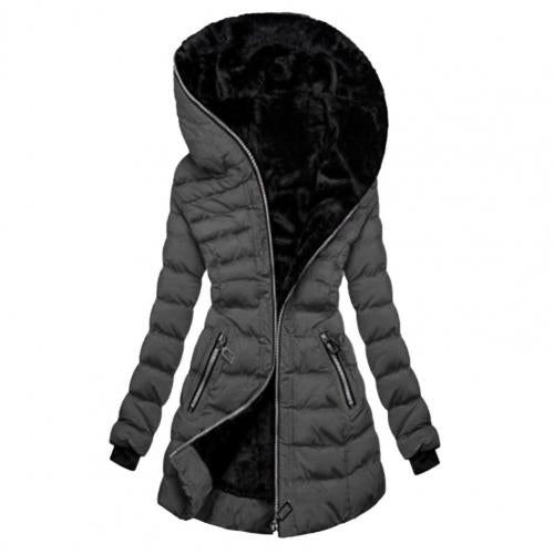 Street-wave Women Long Winter Jacket Cozy Fleece Lined Warm Coat Thick Insulation