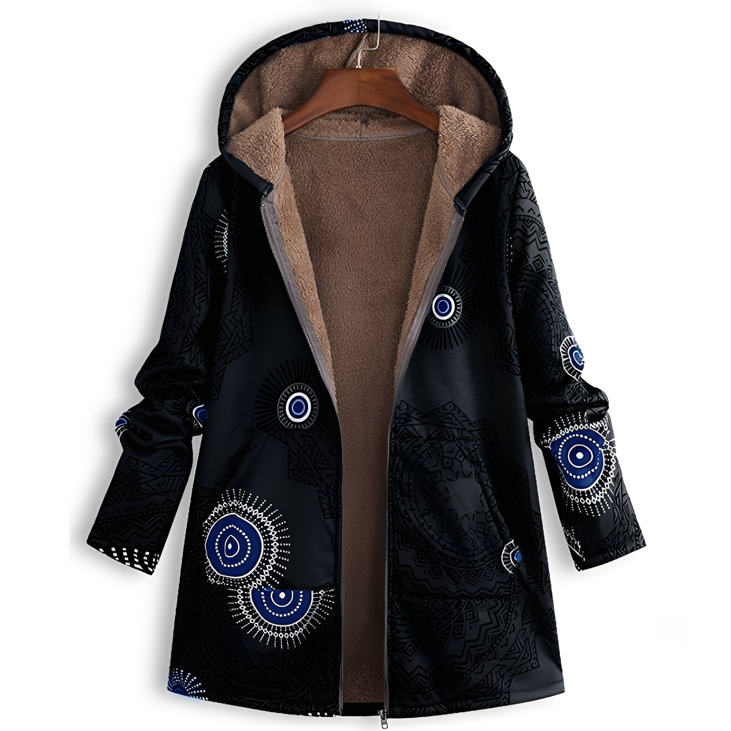 Street-Wave Floral Winter Coat For Women With Premium Warmth And Patterned Detailing Cozy And Chic