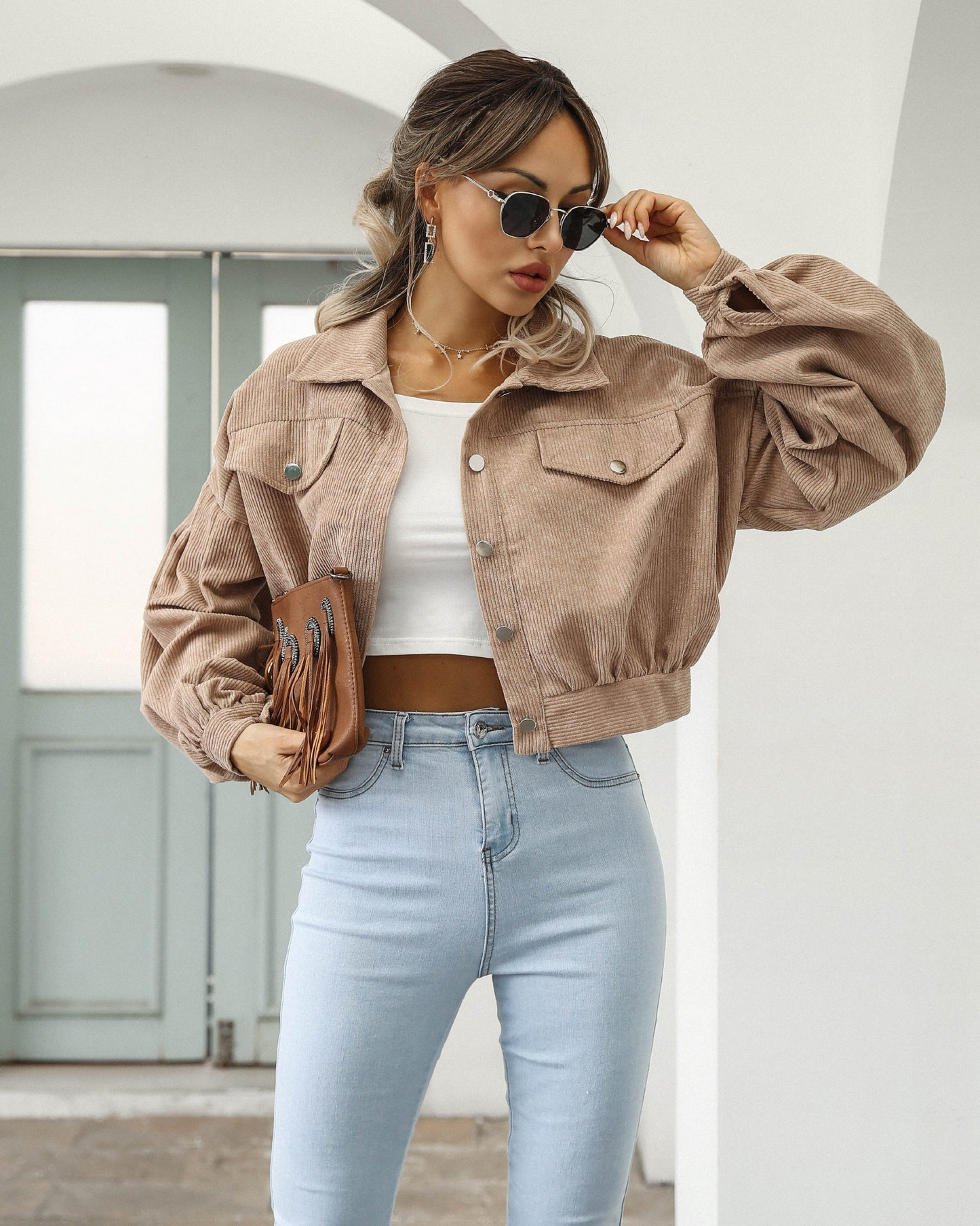 Corduroy Jacket Street-Wave Womens Versatile Chic Outerwear With Premium Craftsmanship For Women