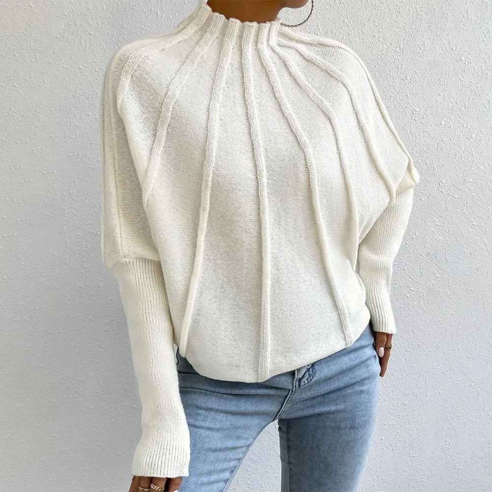 Streetwave Batwing Sleeve Cashmere Knit Pullover For Women Luxuriously Soft Warm Winter Comfort