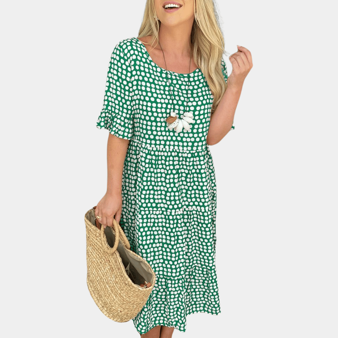 Waylynn Daisy Print Midi Dress For Women Breathable Effortless Summer