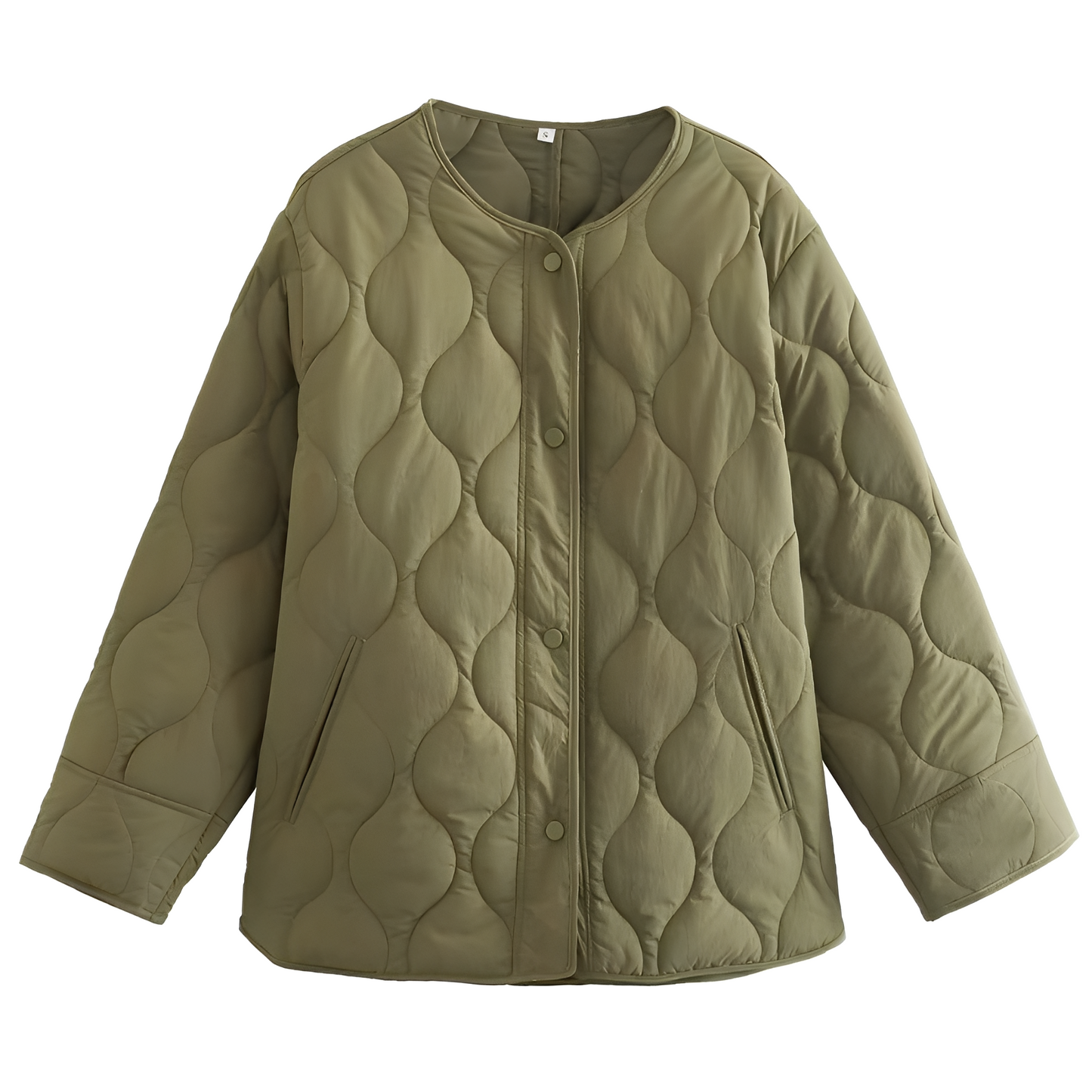 Street Wave Quilted Coat For Women Breathable Cotton Jacket With Relaxed Fit And Effortless Chic
