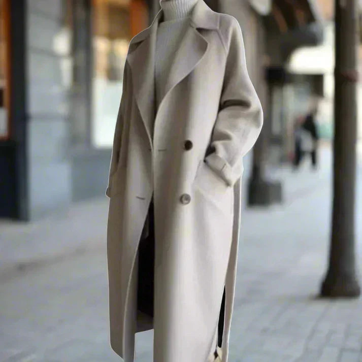 Street-Wave Women Belted Wool Winter Coat Effortless Chic Premium Comfort Elegant Design