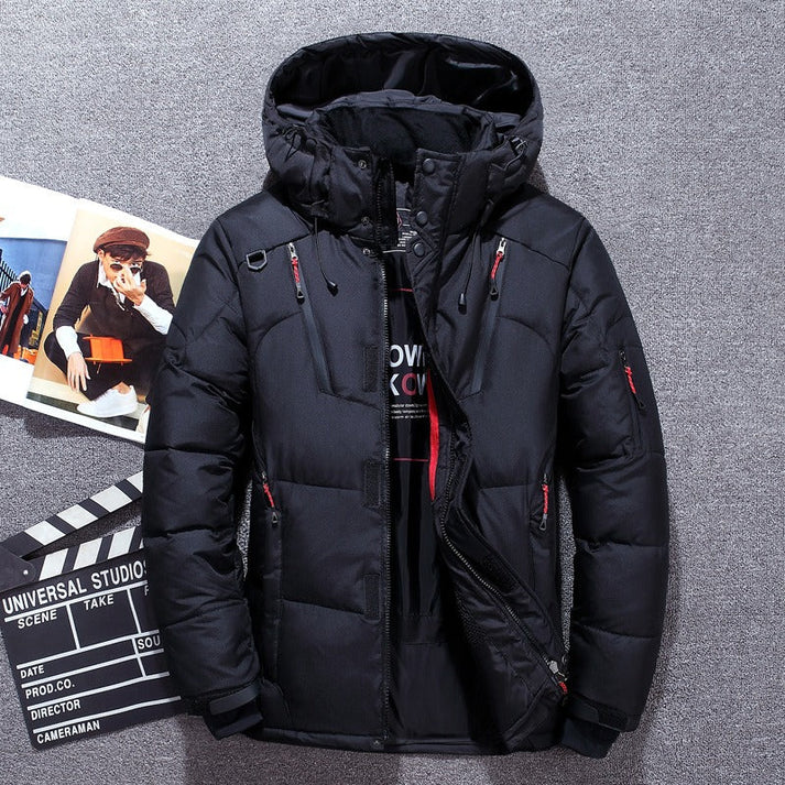 Street Wave Weston Puffer Jacket Men Detachable Hood Warm