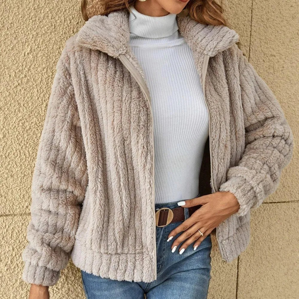 Street Wave Women Fleece Jacket Ultra Cozy Warmth For Fall And Winter Everyday Comfort