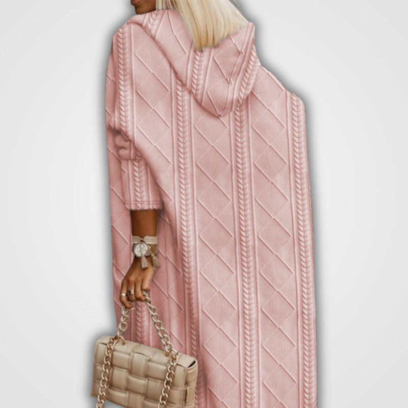 Street-wave Hooded Long Cardigan Vest For Women Cozy Chic Outerwear With Practical Pockets