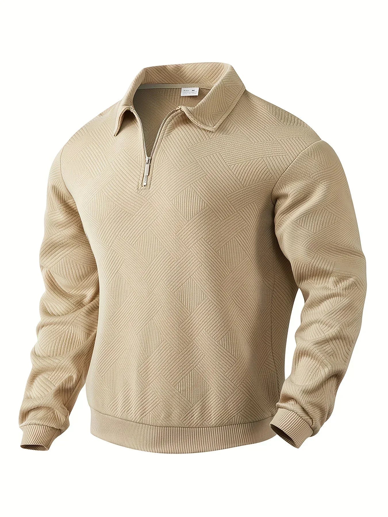 Street-wave Pullover For Men Geometric Knit Warmth Vintage Style Cozy Comfort For Everyday Wear