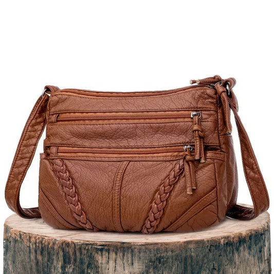Catherine - Vegan Leather Crossbody Shoulder Bag - Street-Wave