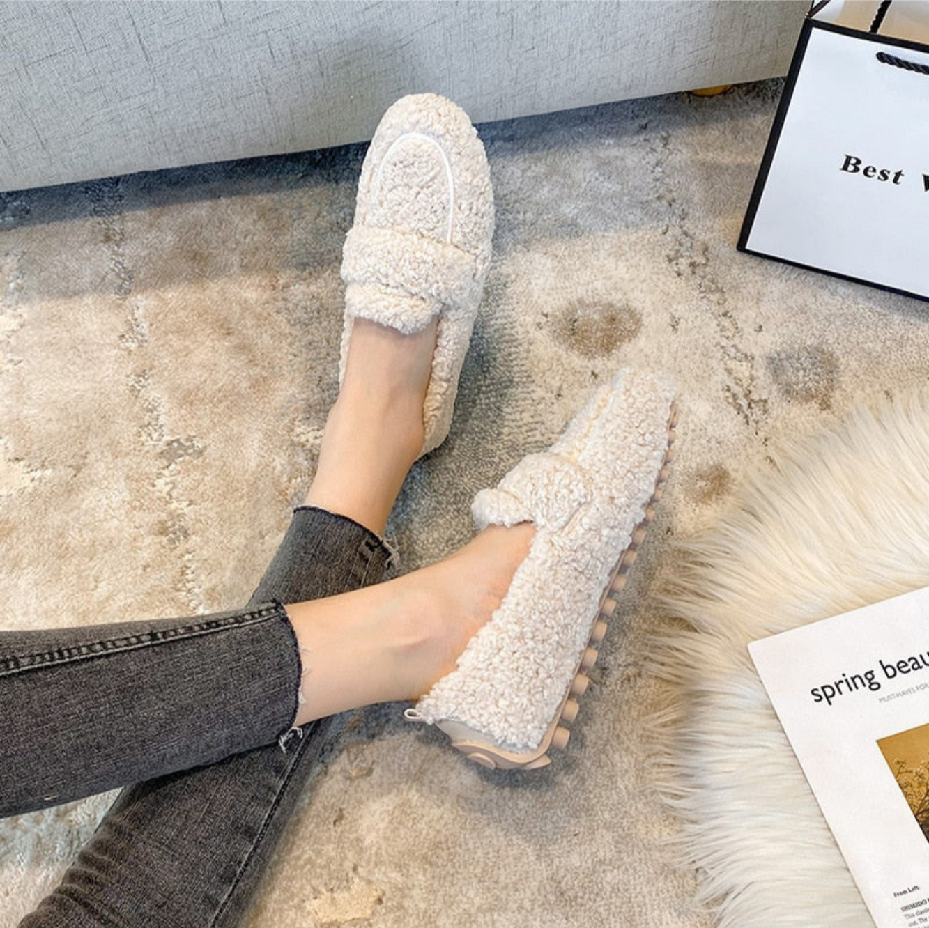 Street Wave Womens Slippers Luxury Plush Comfort For Cozy Home And Everyday Relaxation