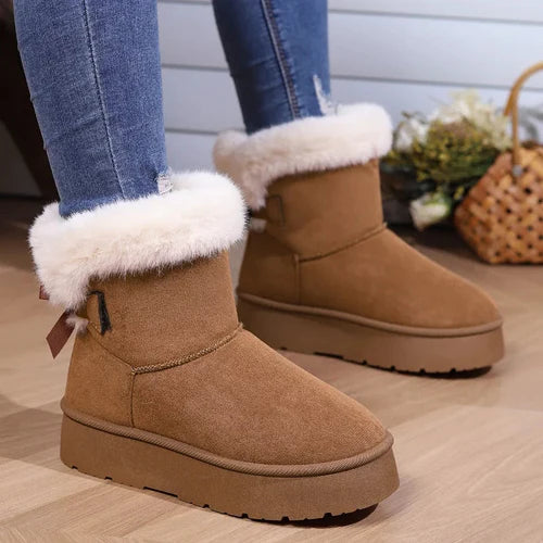 Street Wave Orthopedic Winter Boots for Women With Warm Fur Lining and Cushioned Comfort