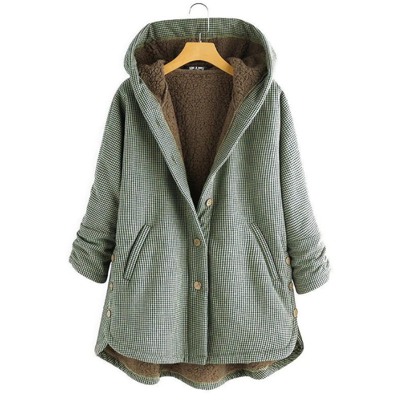 Street-wave Oversized Hooded Coat For Women With Plush Fleece Lining Cozy Warmth