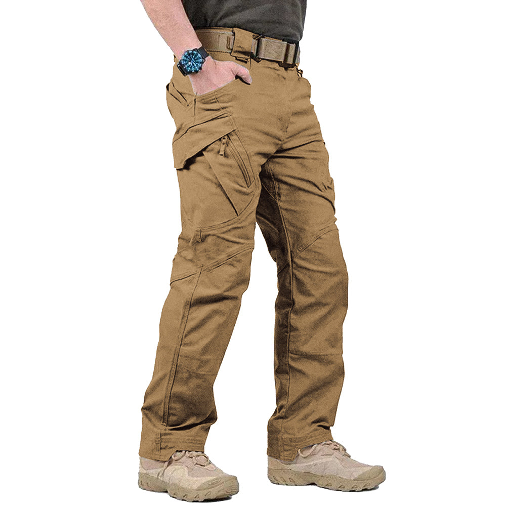 Men's Cargo Pants Durable Cotton With Multiple Pockets Relaxed Fit For Outdoor Use
