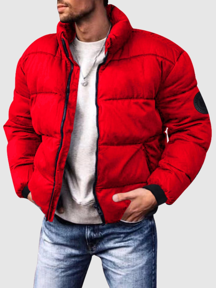 Street-wave Mens Puffer Winter Jacket Warm Cozy Insulated Polyester Coat For Men All Season Style
