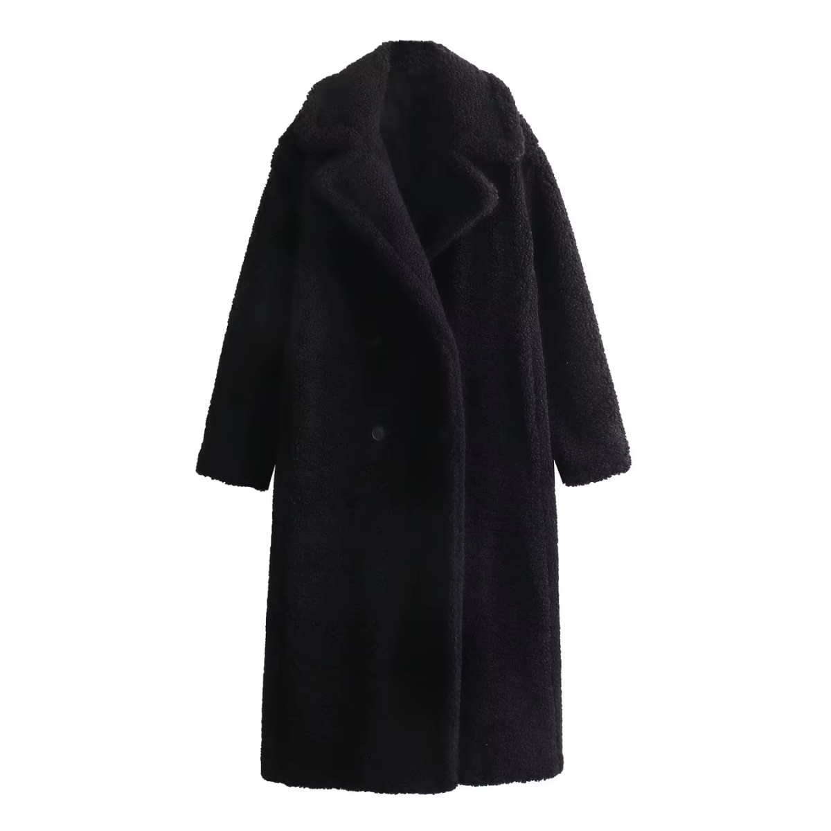 Street-wave Polar Fleece Oversize Zip Jacket for Women Cozy Warmth High Collar With Front Pockets