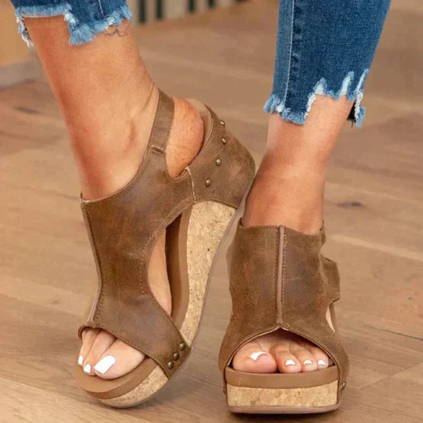 ALIA Orthopedic Wedge Sandals For Women By Streetwave Slimming Heel For Natural Walking