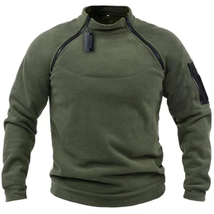 Street-wave Mens Fleece Pullover For Outdoor Warmth And Rugged Military-Grade Durability