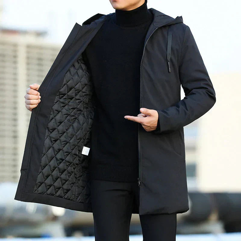 Street-Wave Waterproof Winter Jacket For Men Ultimate Warmth With Weatherproof Comfort Hooded