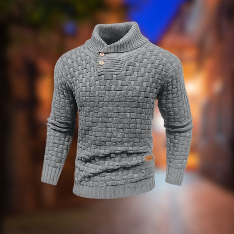 Lucas Thermal Cotton Pullover For Men Cozy Warmth Soft Knit Sweater By Streetwave