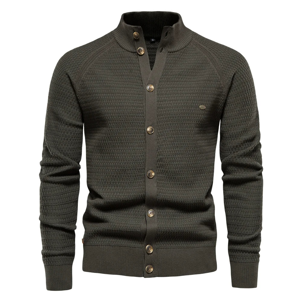 Street-Wave Knit Vest For Classic Mens Outfits Warm Cotton