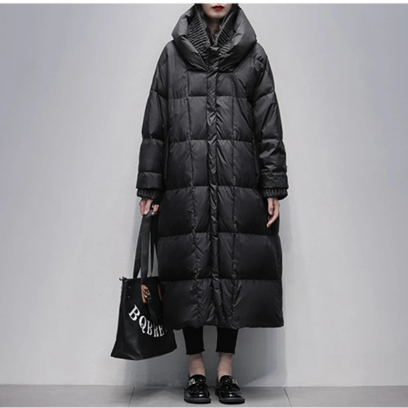 Streetwave Womens Longline Puffer Coat Warmth And Style For Daily And Formal Winter