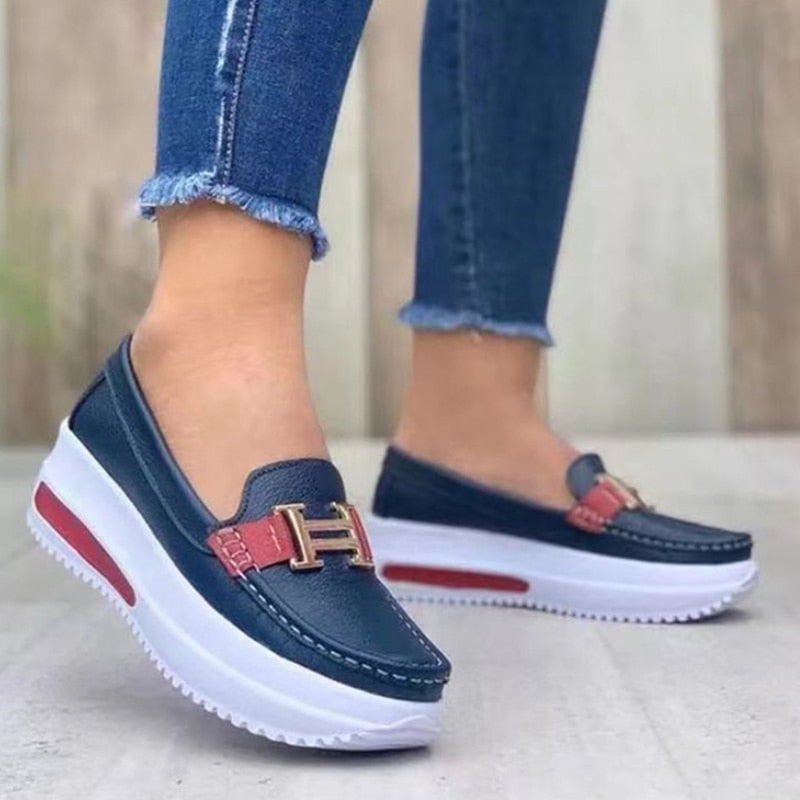 Street-Wave Yelena Orthopedic Sneakers With Thick Sole For Women All Day Comfort