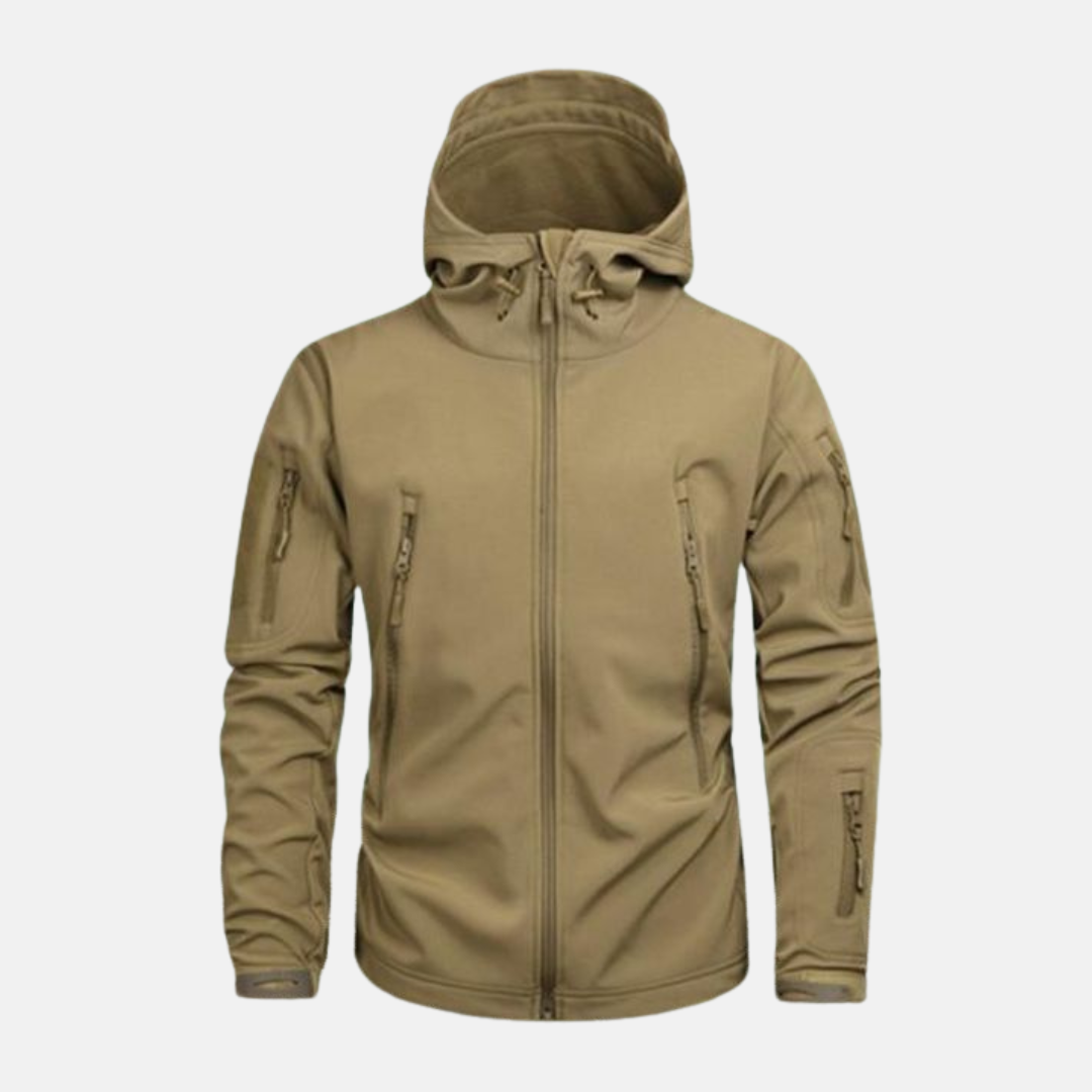 Street-Wave Men's Jacket Stretch Blend With Relaxed Fit Stand Up Collar And Adjustable Hood Winter Outerwear