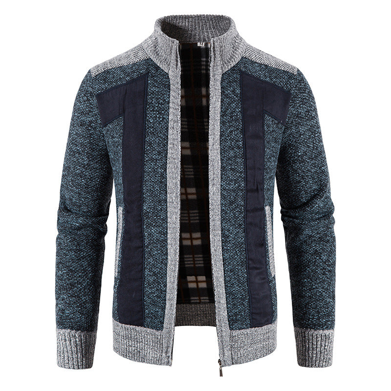 Street-wave Mens Wool Zip Jacket With Warm Comfort And Modern Style For Active Men