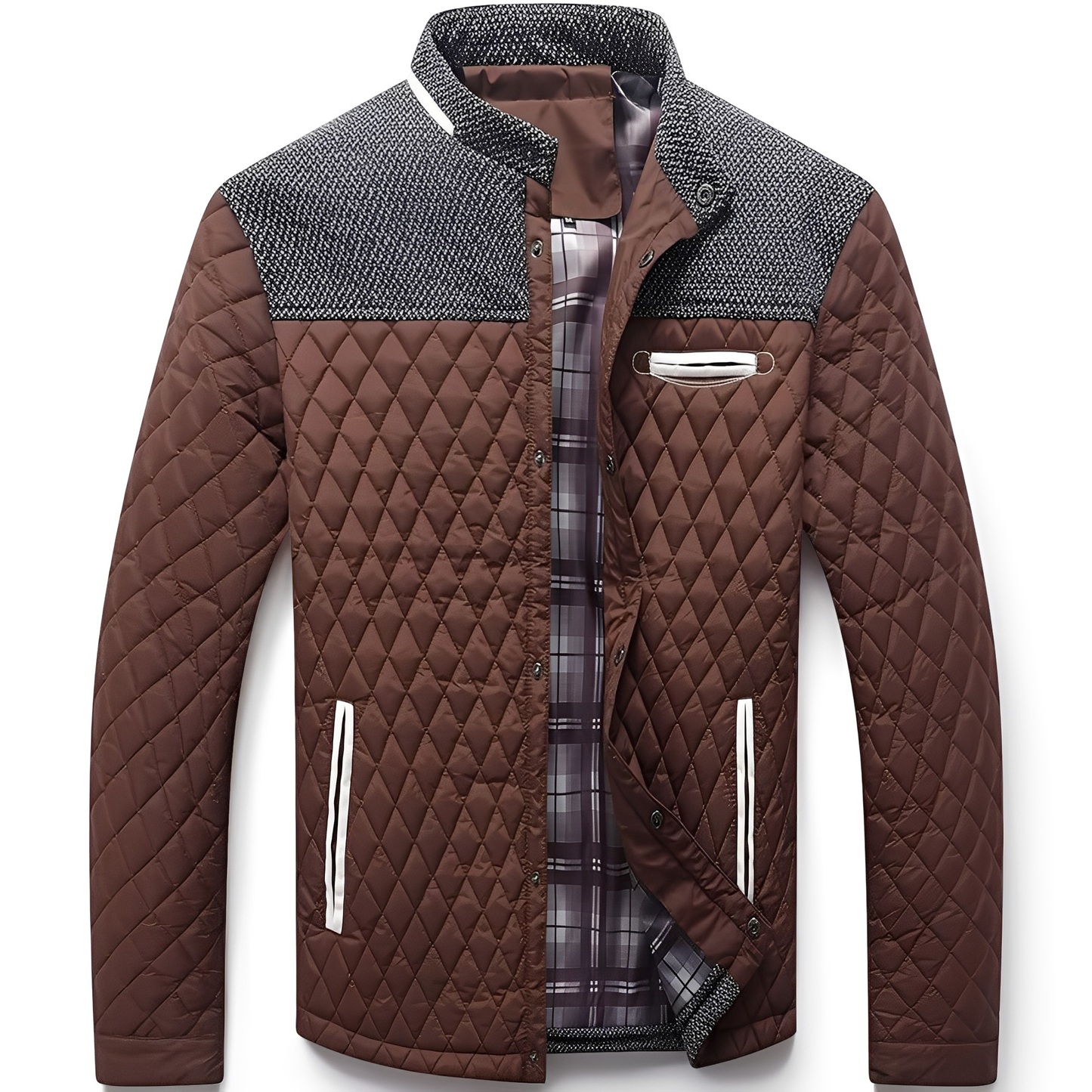 Street-Wave Quilted Jacket For Men Warmth Cushioned Comfort All Day Outdoor Wear