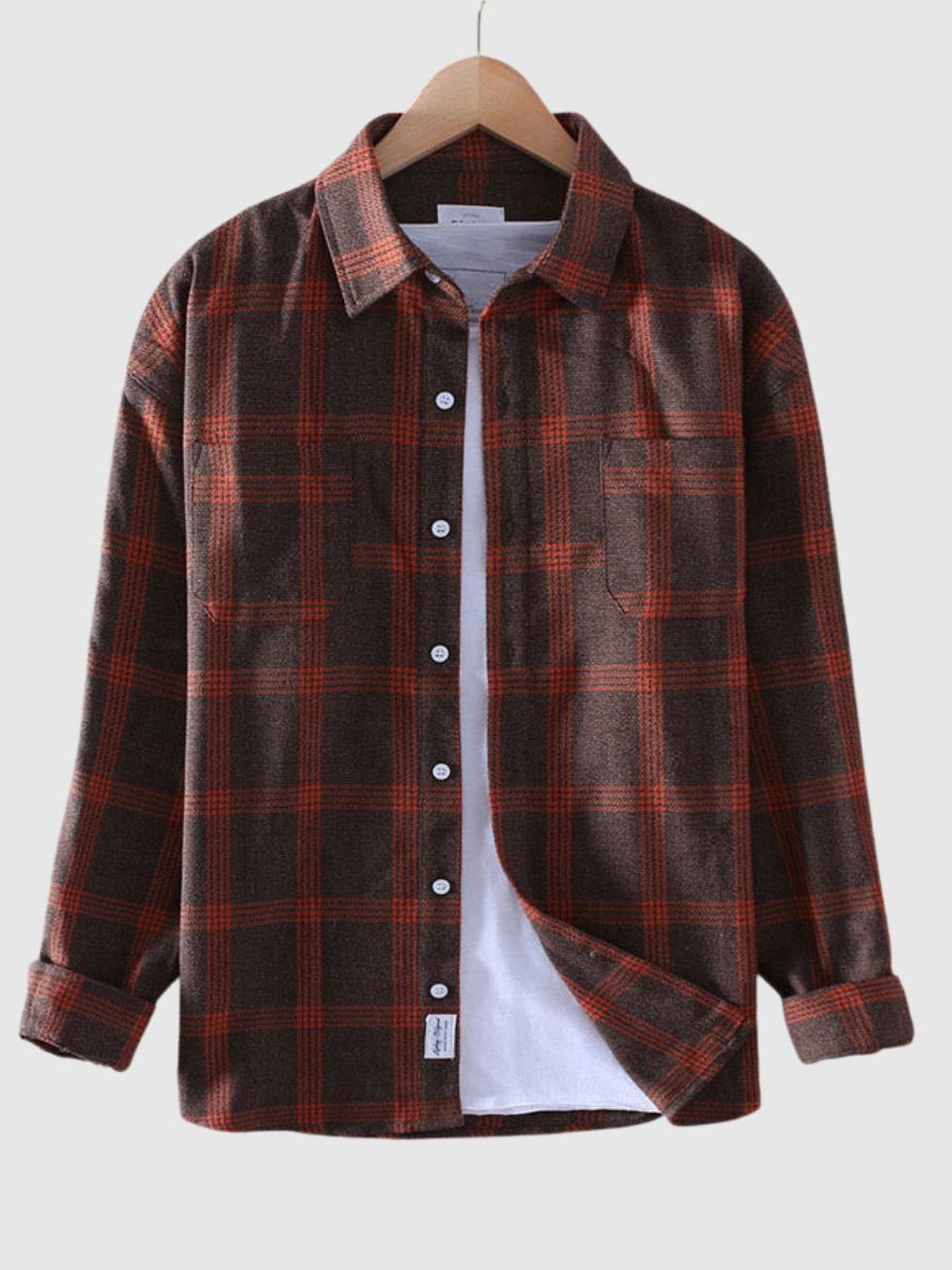 Streetwave Cotton Flannel Shirt For Men Classic Comfort Layering Ready All Day Wear