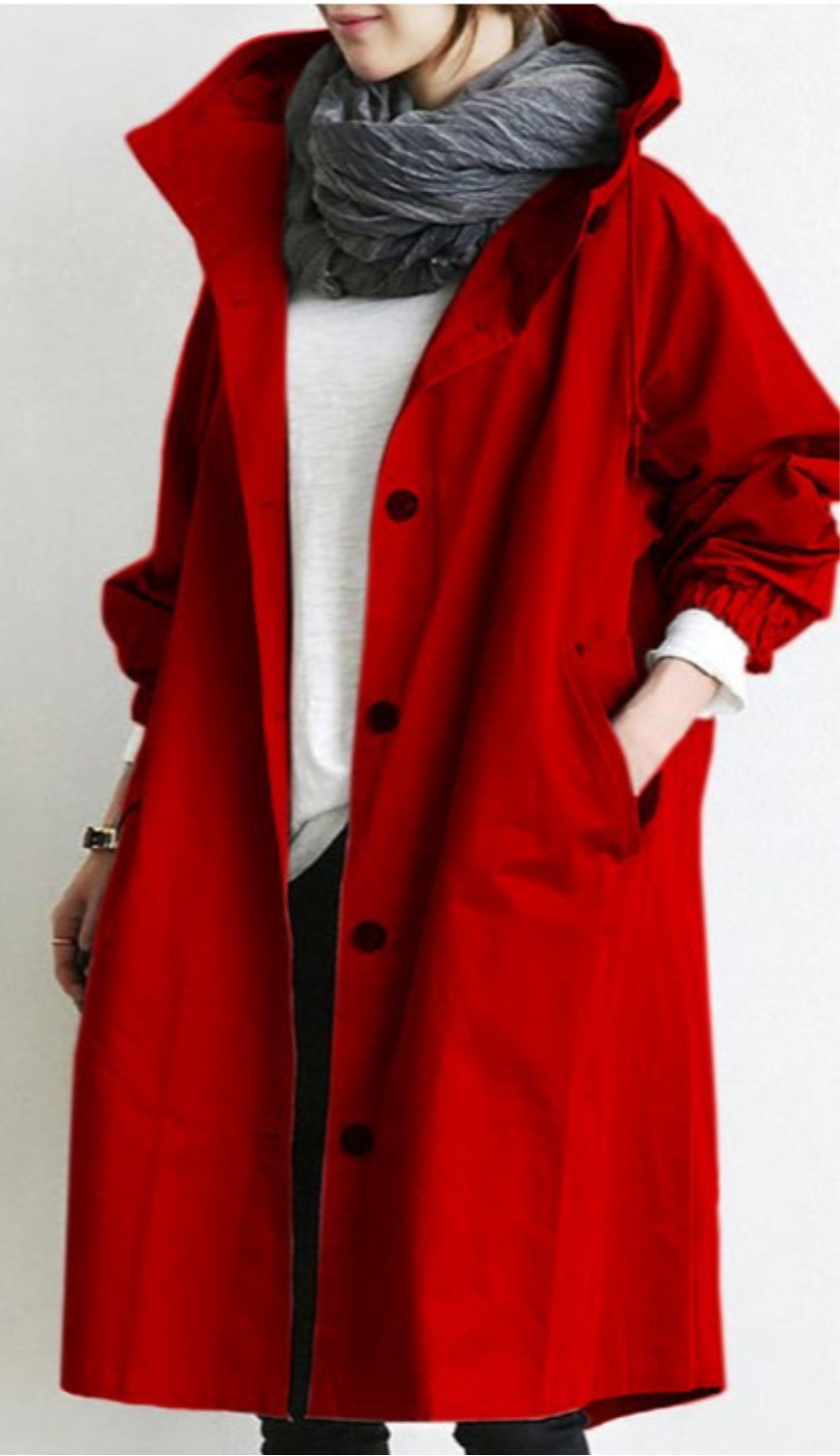 Street Wave Women Trench Coat Windproof Waterproof All Weather Protection For Everyday Wear