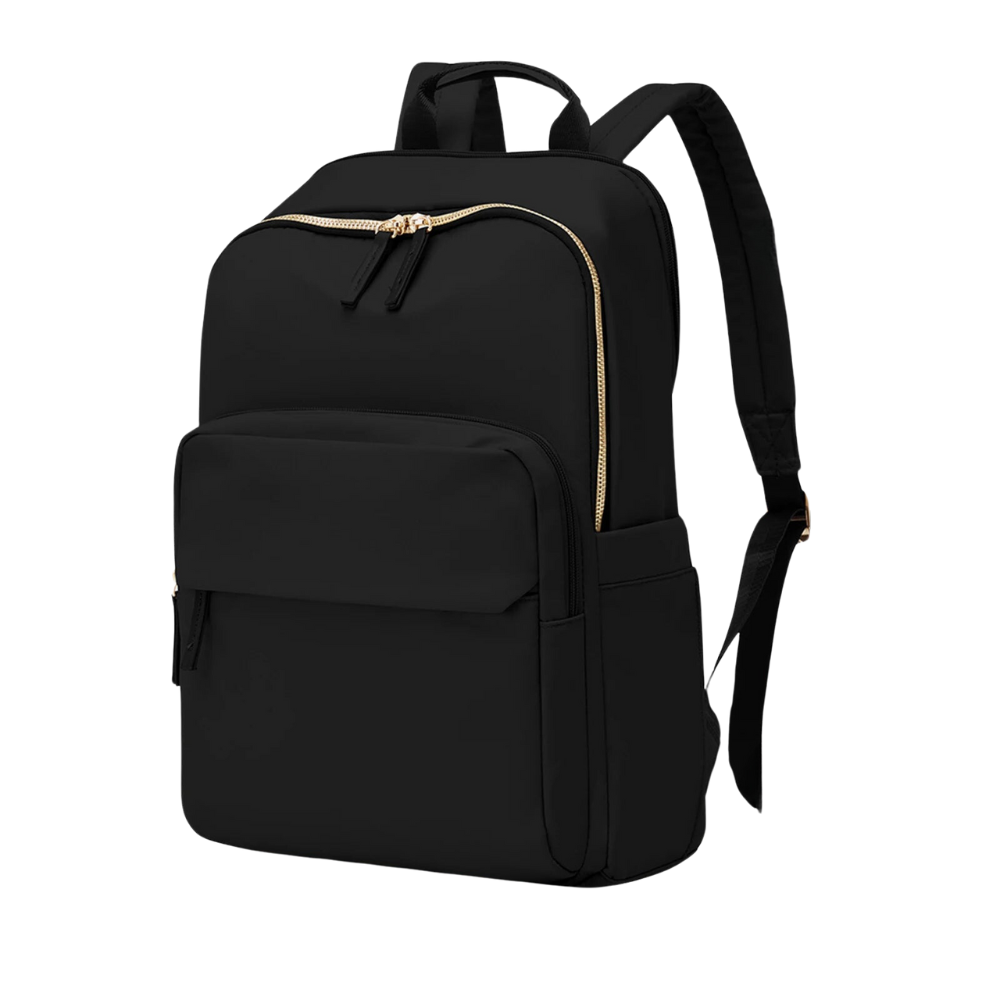 Street-Wave Cambridge Court Backpack - Water-Resistant With Laptop Compartment And Gold Tone Hardware