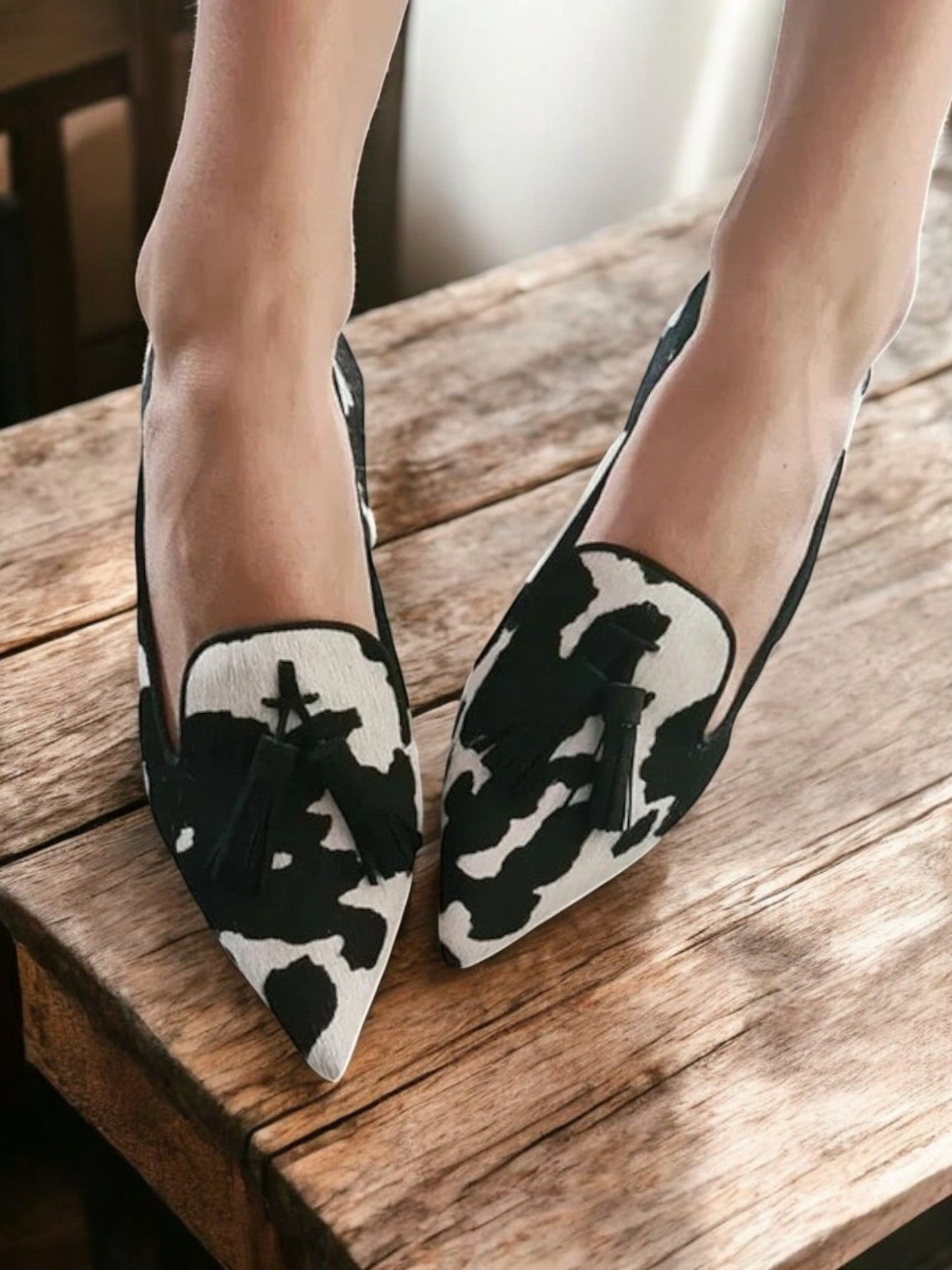 Women's Pointed Loafers with Slip-On Design and Classic Style