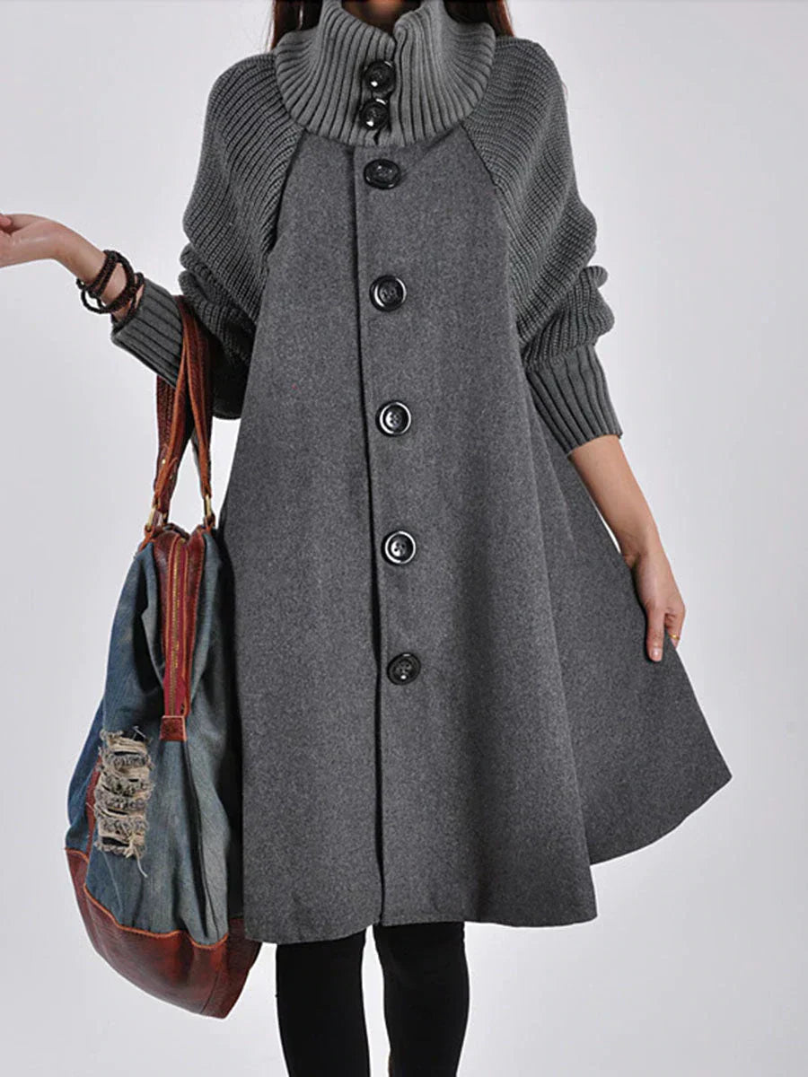 Street-wave Avantgarde Women's Jacket With Unique Collar for Modern Fashion Lovers