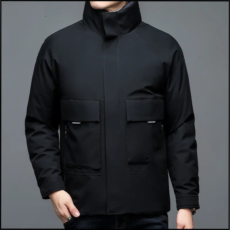 Street-Wave Down Jacket For Cold Winter Days With Premium Warmth Insulated Lining Modern Outdoor Style For Men
