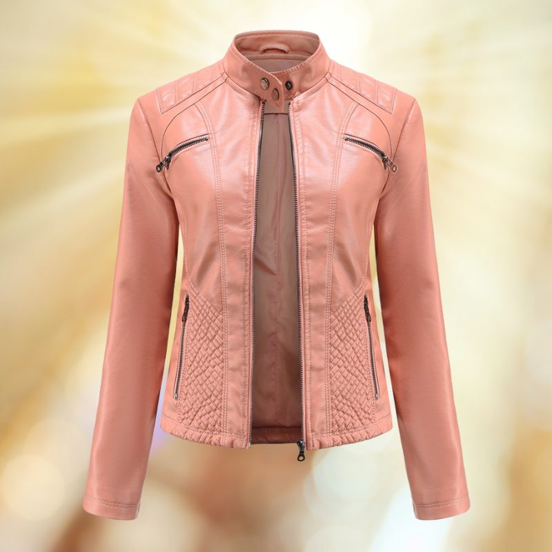 Street-wave Leather Jacket For Women Premium Leather Soft Comfortable Figure Flattering Fit