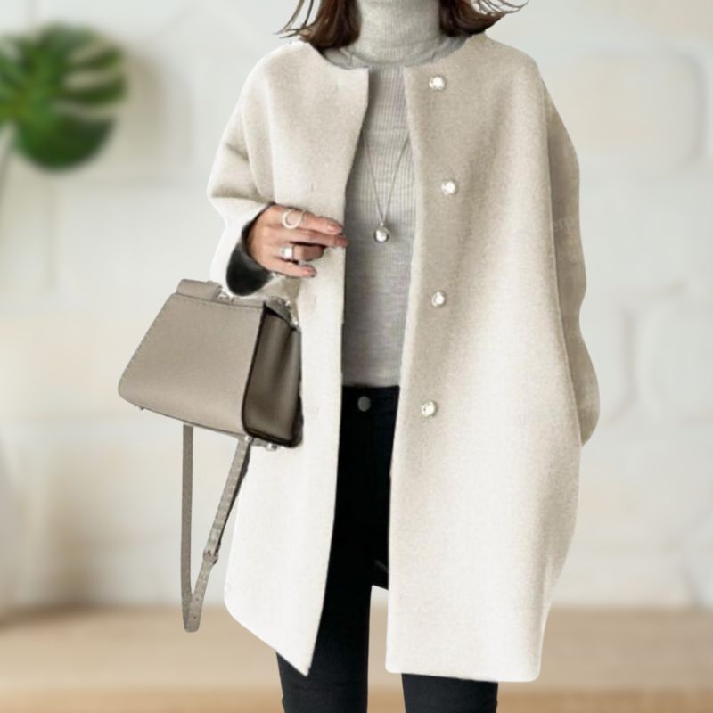 Street-wave Wool Coat For Women Timeless Elegant Warm Minimalist Design Versatile Everyday Outerwear